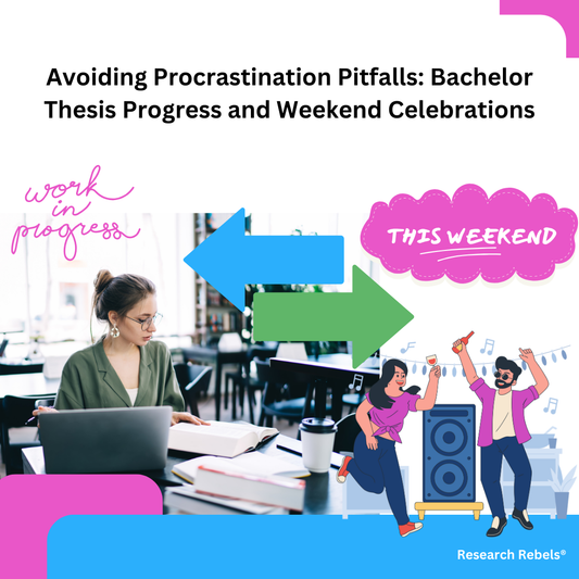 Avoiding Procrastination Pitfalls: Bachelor Thesis Progress and Weekend Celebrations