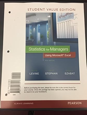 Mastering Business Statistics with 'Statistics for Managers Using Microsoft Excel'