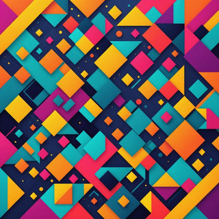 Abstract colourful background with geometric shapes