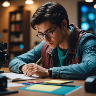 Estudiante redactando propuesta de investigación doctoral