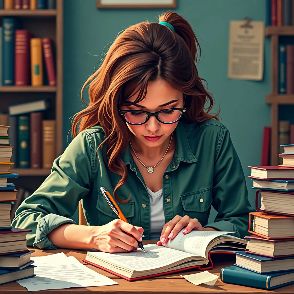 Estudiante inmerso en la investigación para la tesis de doctorado.