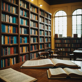 शोध प्रबंध के साथ छात्र