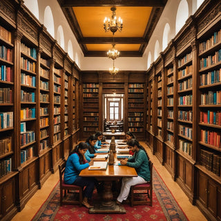 नेपाली पुस्तकालयमा अध्ययन गर्ने विद्यार्थी