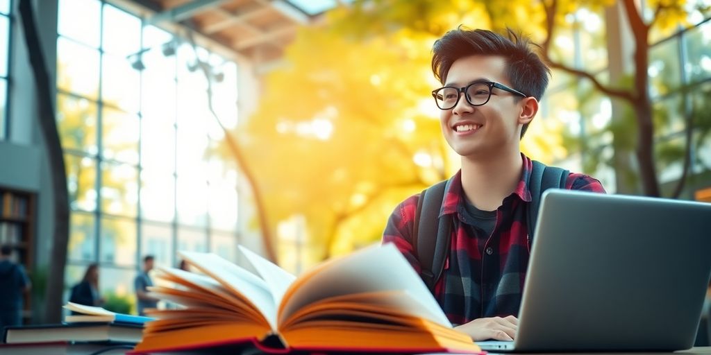 大学校园里充满活力和动感的大学生。