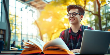 大学校园里充满活力和动感的大学生。