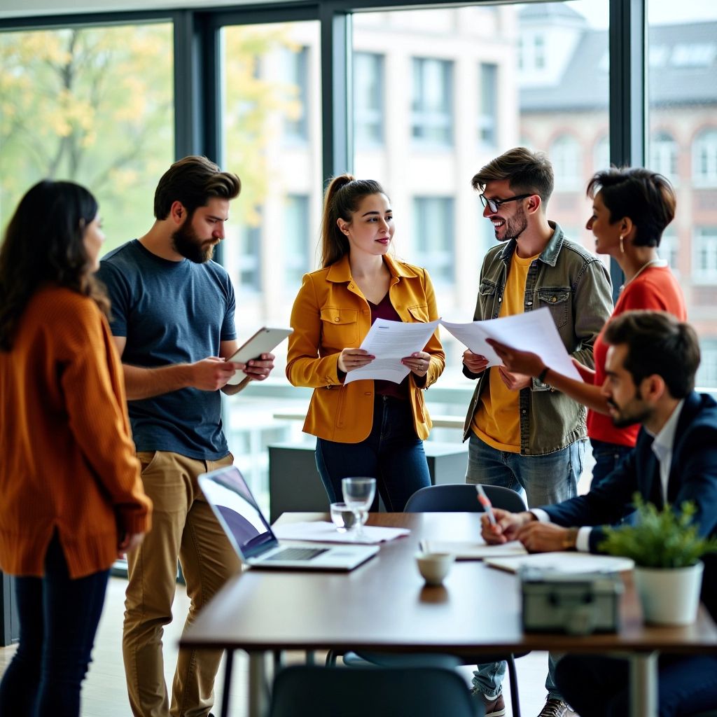 Estudiantes colaborando en investigaciones y propuestas de tesis.