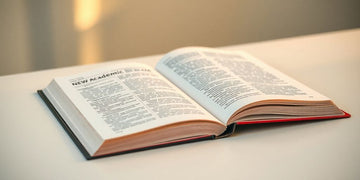 Open academic textbook on a desk