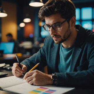 Estudiante redactando propuesta de investigación doctoral