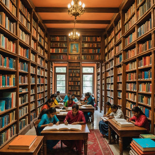 বাংলাদেশের লাইব্রেরিতে পড়াশোনা করা ছাত্র