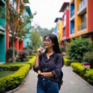 学生在充满活力的大学环境中讨论想法。